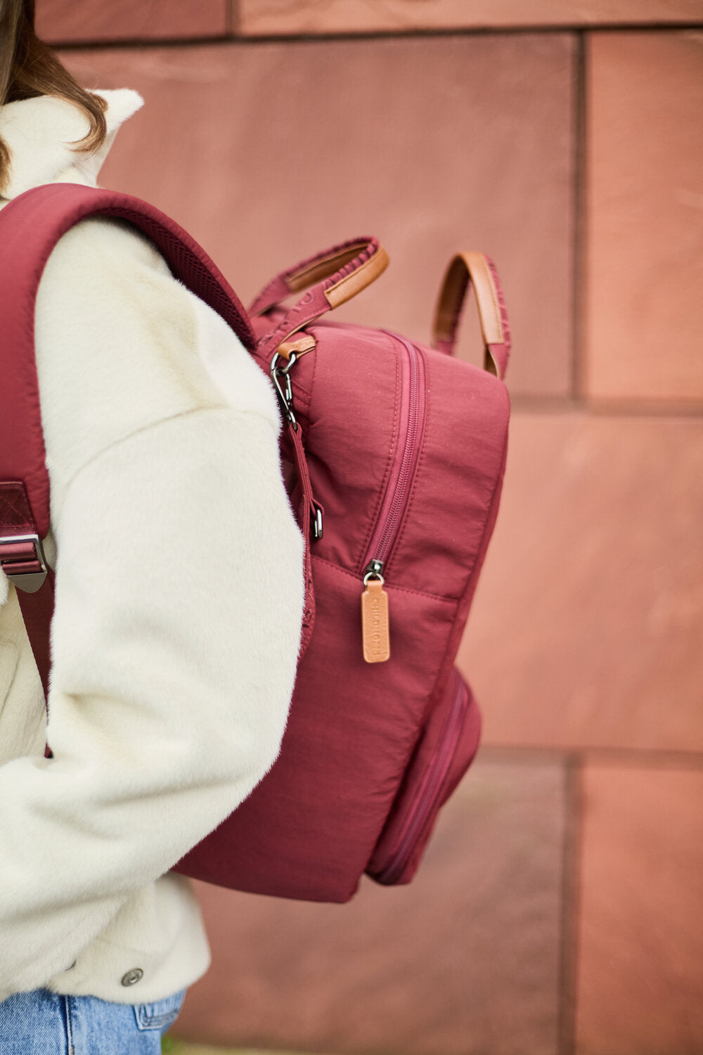 Rucsac Childhome Family Club Signature Urban Dark Burgundy