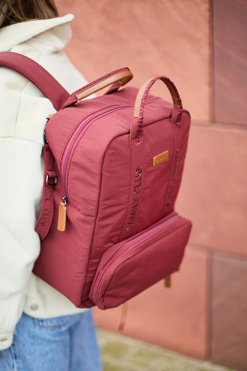 Rucsac Childhome Family Club Signature Urban Dark Burgundy