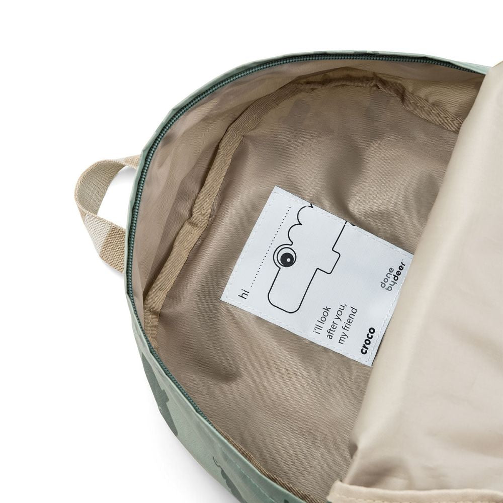 Rucsac Copii Done by Deer Croco Green 5 L