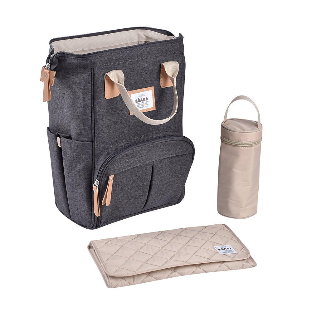 Rucsac de infasat Beaba Wellington Dark Heather Grey