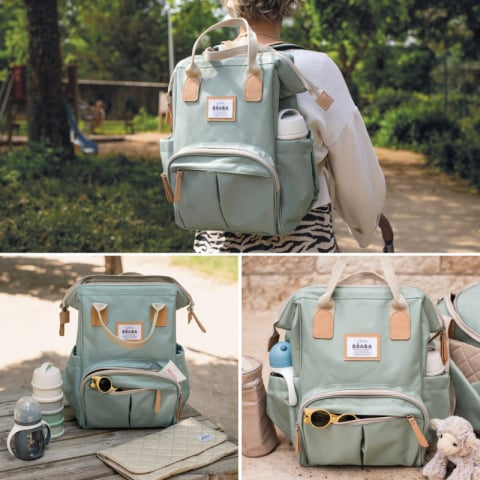 Rucsac de infasat Beaba Wellington Sage Green