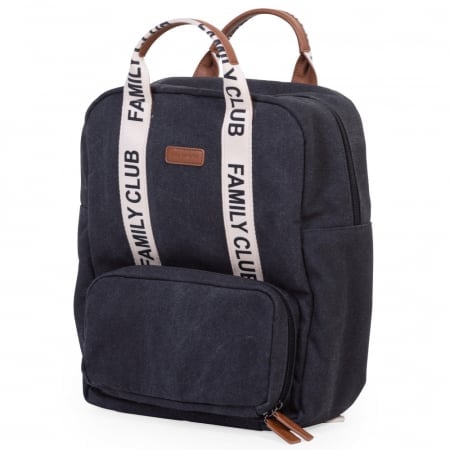 Rucsac de infasat Childhome Family Club Signature Negru
