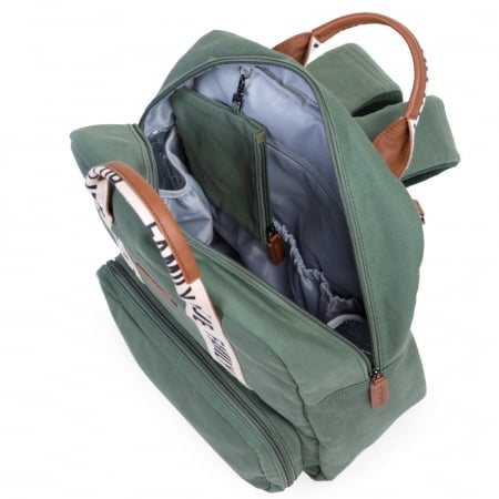Rucsac de infasat Childhome Family Club Signature Verde