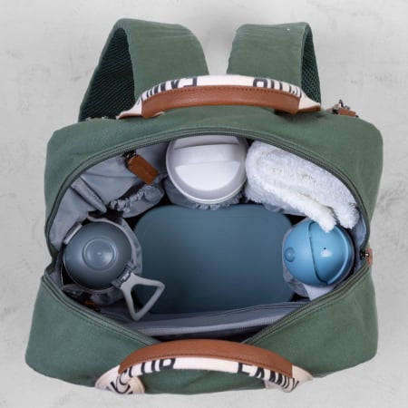 Rucsac de infasat Childhome Family Club Signature Verde