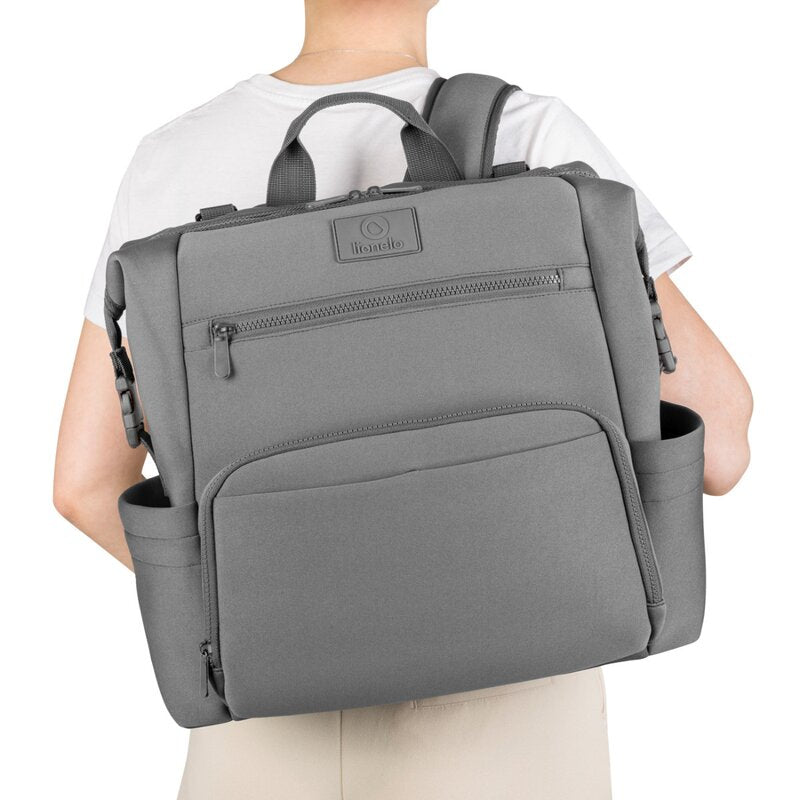 Rucsac pentru mamici Lionelo Cube Gri – rucsacul purtat pe umăr