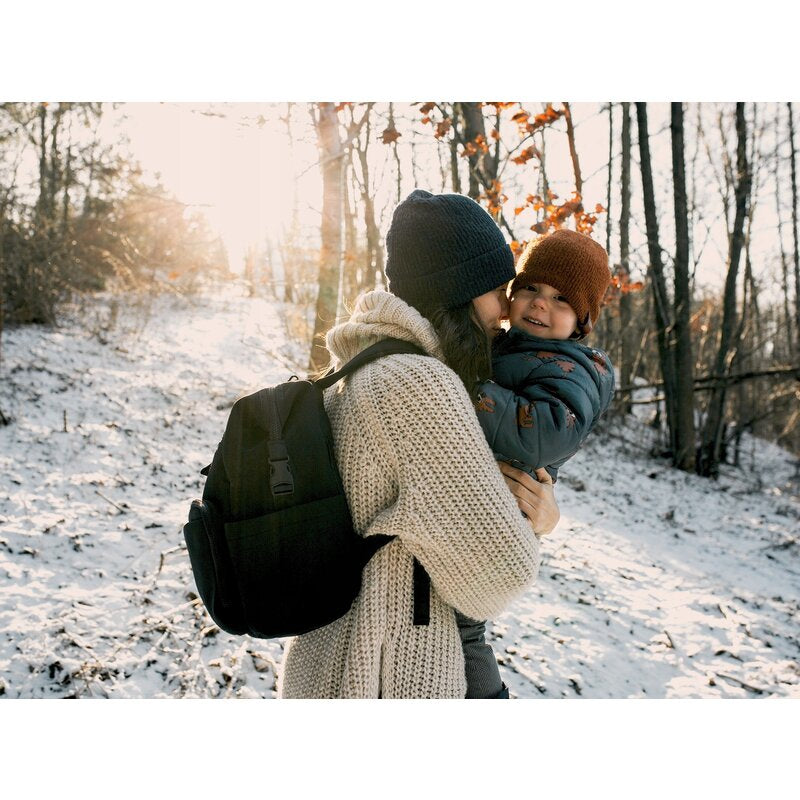 Rucsac impermeabil pentru mamici, Lionelo, Cube, Cu 12 compartimente si salteluta de schimbat, Cu prindere universala de carucior, 36 x 36 x 23 cm, Verde