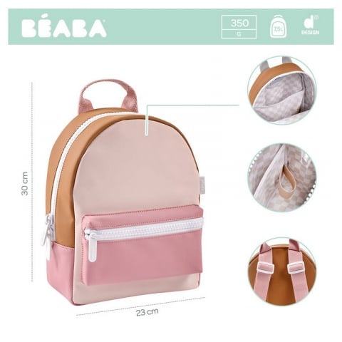 Rucsac pentru copii Beaba Faro Dusty Pink