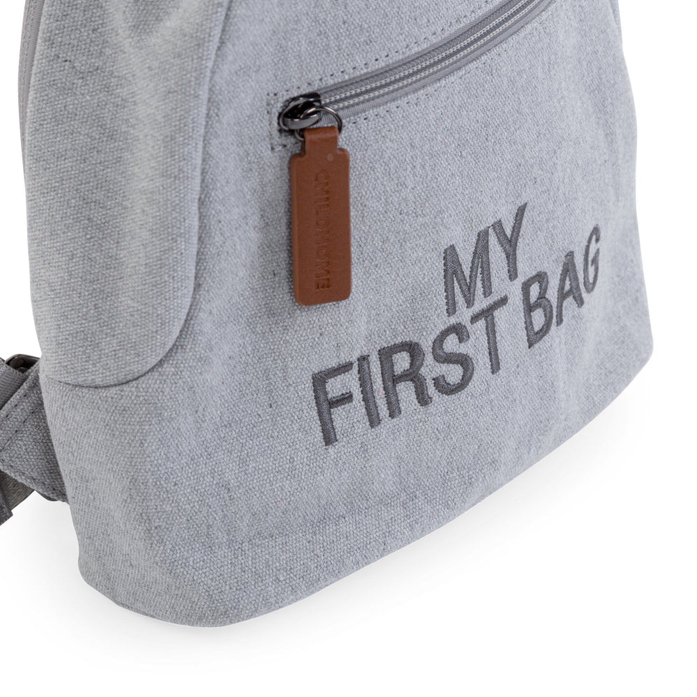 Rucsac pentru copii Childhome My First Bag Canvas Gri