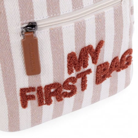 Rucsac pentru copii Childhome My First Bag Nude Alb