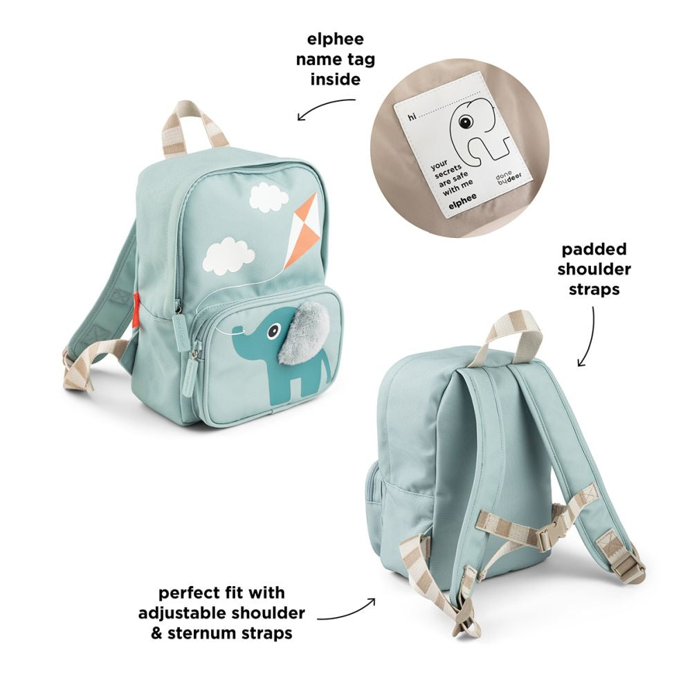 Rucsac pentru copii Done by Deer Elphee Blue 4L