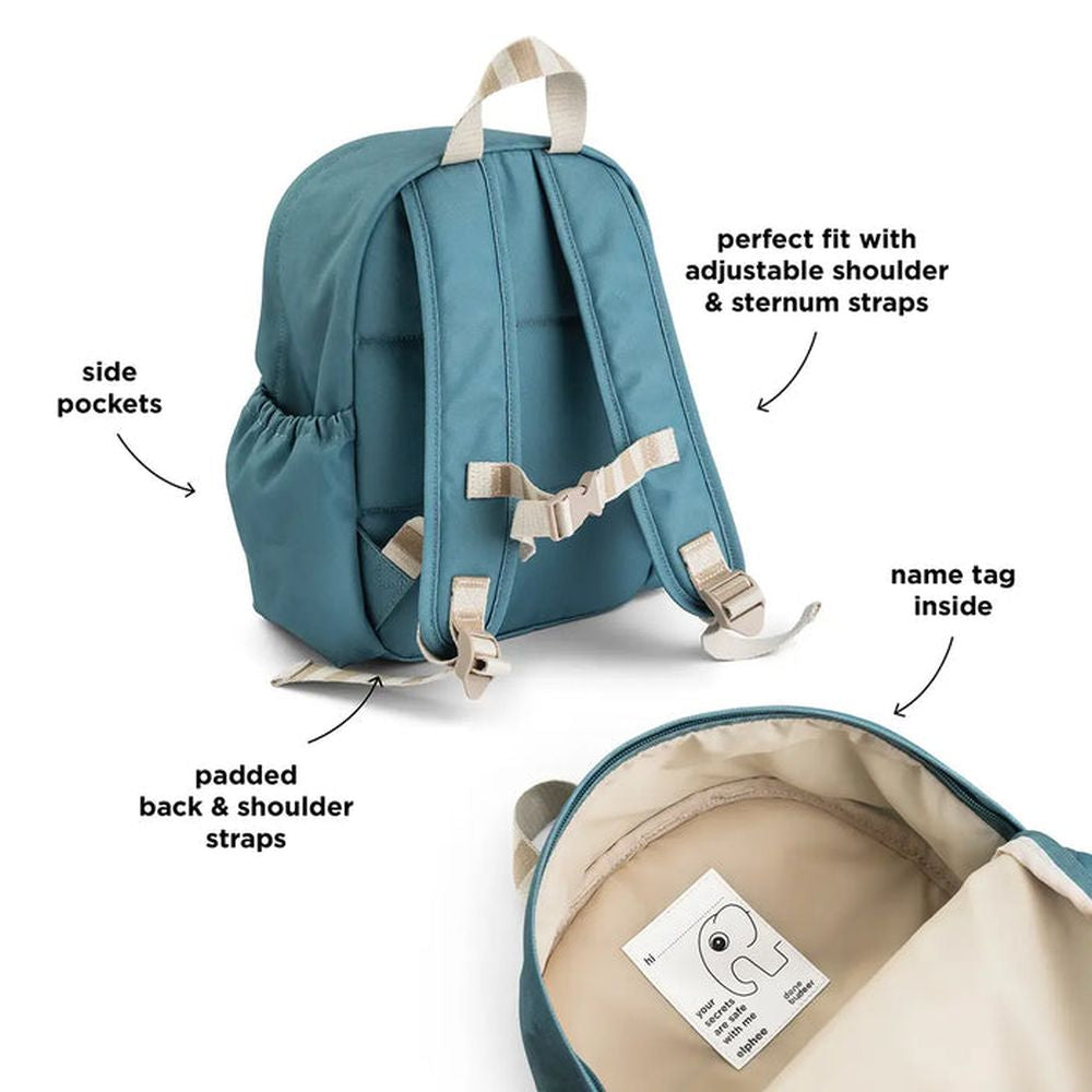 Rucsac Copii Done by Deer Tiny Farm Blue 7.5L Poliester Reciclat