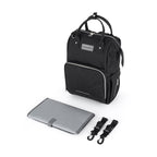 Rucsac pentru mamici Petite&Mars Jack cu 11 compartimente 30 x 42 x 15 cm Black, imagine 1