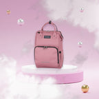 Rucsac pentru mamici Petite&Mars Jack cu 11 compartimente 30 x 42 x 15 cm Dusty Rose, imagine 2