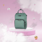 Rucsac pentru mamici Petite&Mars Jack cu 11 compartimente 30 x 42 x 15 cm Misty Green, imagine 2