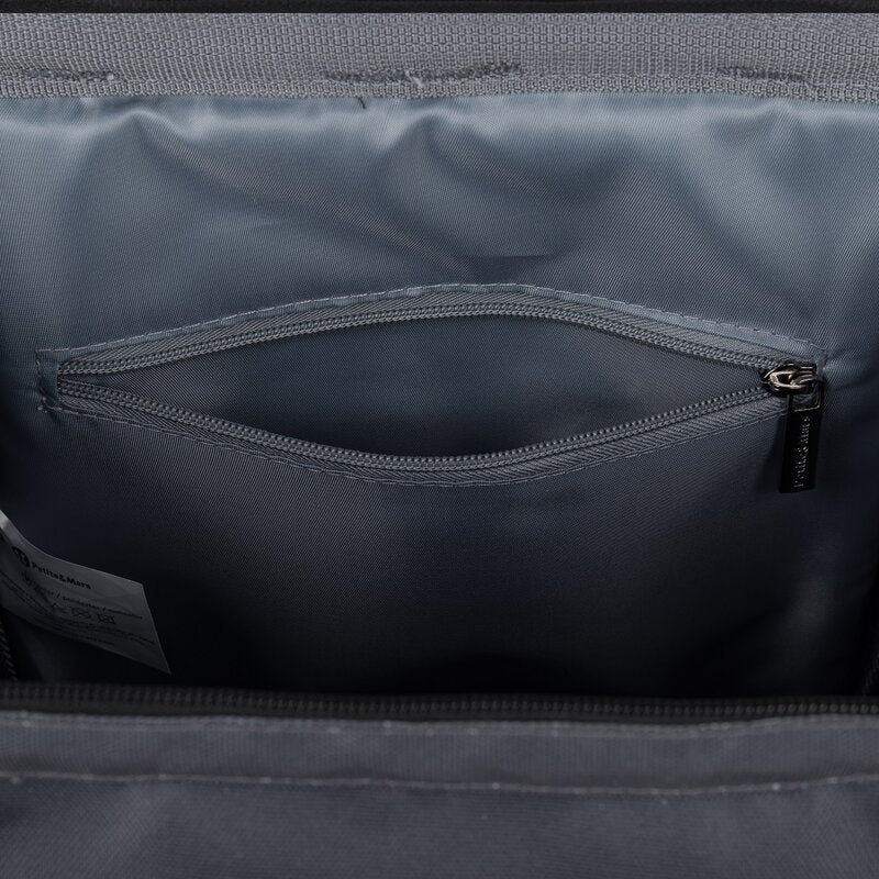 Rucsac pentru mamici, Petite&Mars, Jack, Cu 11 compartimente, Cu buzunare termice, Saltea de infasat inclusa, 30 x 42 x 15 cm, Ultimate Grey