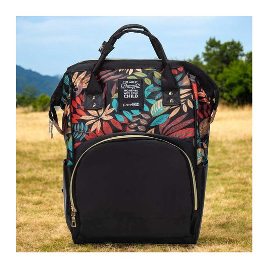 Rucsac pentru mamici, Simply, Cu multiple compartimente, FreeON, 25 x 16 x 40cm, Black