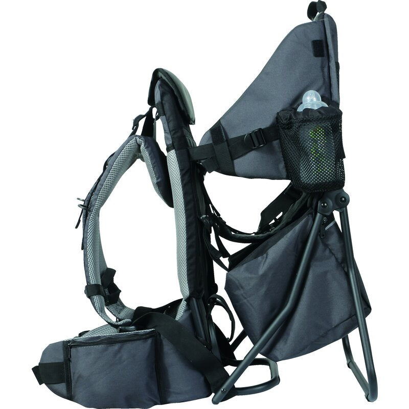 Rucsac pentru transportul copiilor, FreeON, Mount, Cu acoperis, Cu multiple compartimente, 87.5 x 38 x 77 cm, Conform cu standardul european de securitate EN 13209-1:2022, Grey