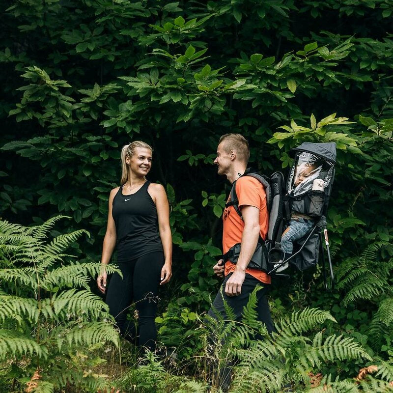 Rucsac pentru transportul copiilor, FreeON, Mount, Cu acoperis, Cu multiple compartimente, 87.5 x 38 x 77 cm, Conform cu standardul european de securitate EN 13209-1:2022, Grey