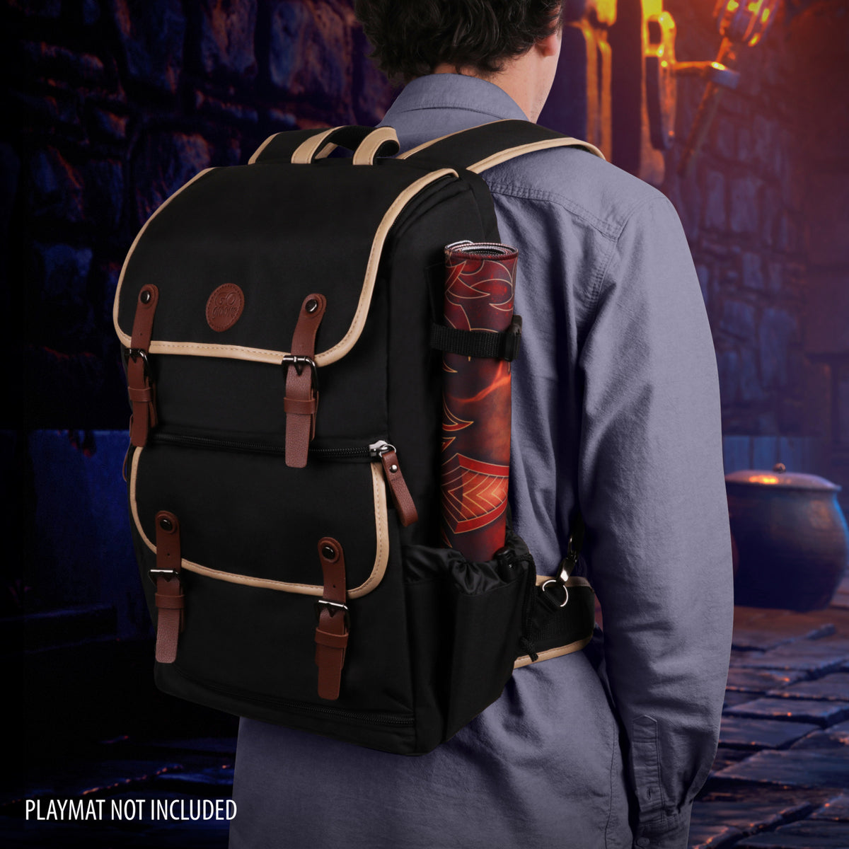 Rucsac TCG Designer Edition Canvas Black 38cm - Protecție Premium pentru Cărți Colecționabile