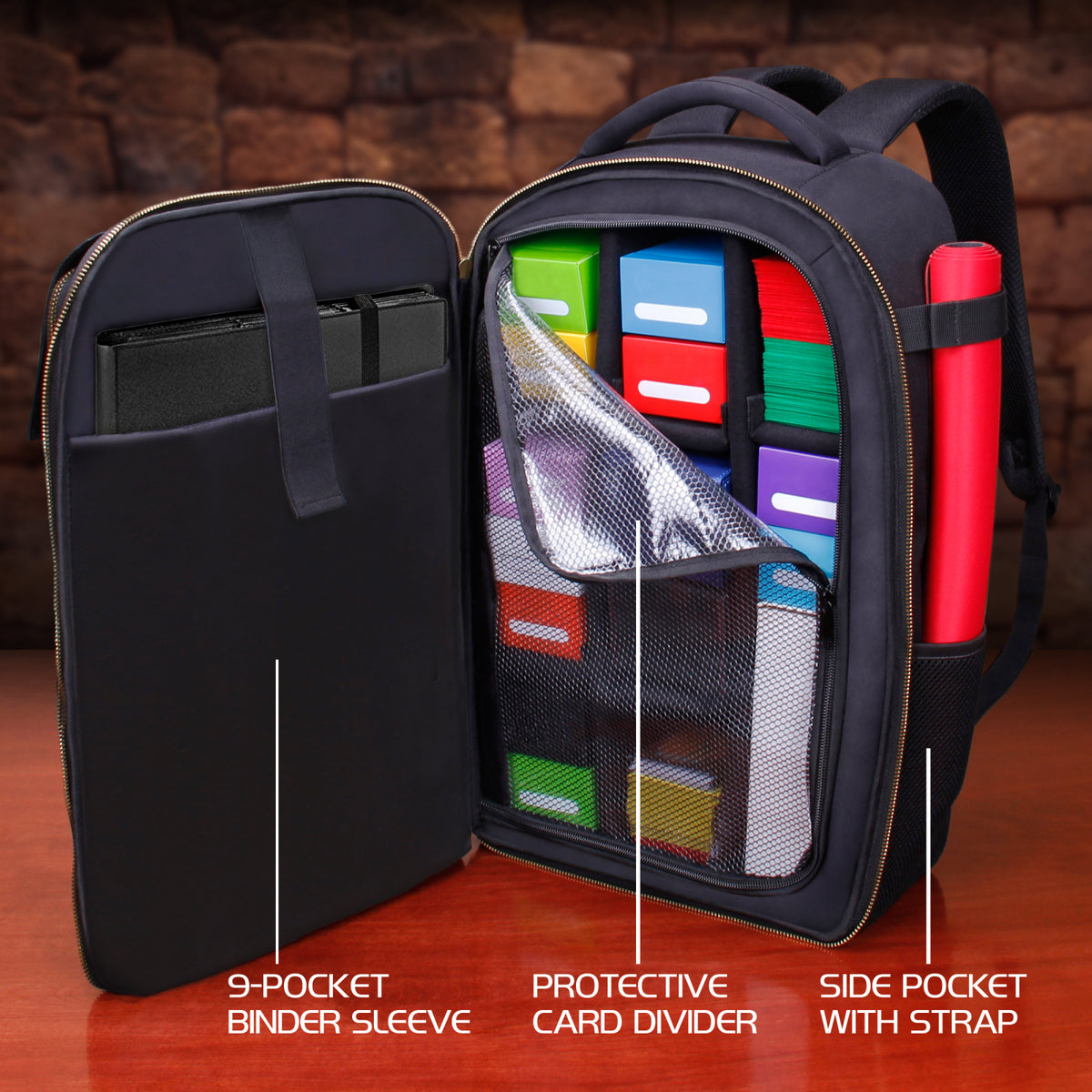 Rucsac TCG Depozitare Canvas Black - Capacitate 7.600 Cărți | ENHANCE Gaming