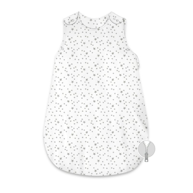 Sac de dormit MimiNu Mini Gray Stars, 74cm