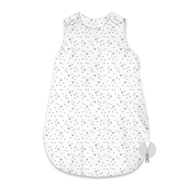 Sac de dormit MimiNu Mini Gray Stars, 74cm, 2,5 TOG