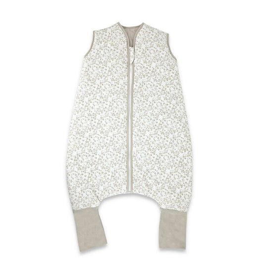 Sac de dormit, MimiNu, Premium, Cu picioruse, De iarna, Din bumbac certificat Oeko Tex Standard 100, Cu fermoar, 103 cm, M, Meadow