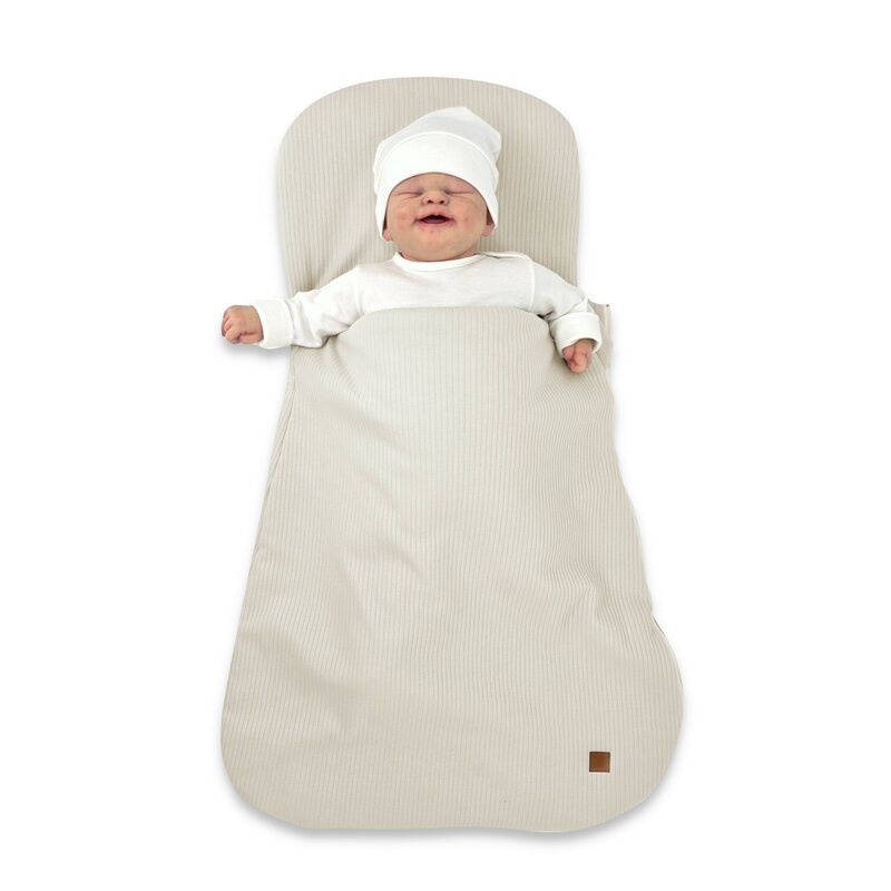 Sac de dormit multifuncțional MimiNu Soft Beige, 80x48 cm, 2 TOG