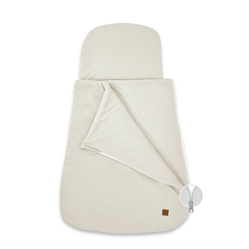 Sac de dormit multifuncțional MimiNu Soft Beige, 80x48 cm, 2 TOG