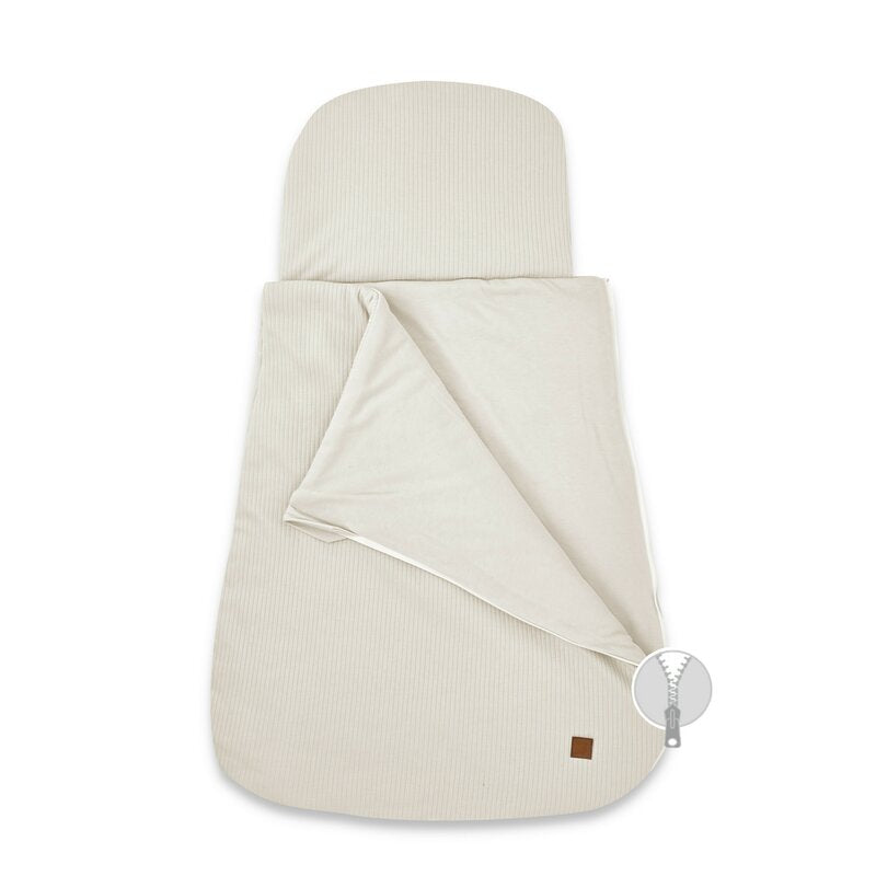 Sac de dormit multifuncțional MimiNu Soft Beige, 80x48 cm