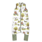Sac de dormit Qmini cu piciorușe 103 cm, Fox on bikes Natural