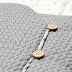 Sac de iarna cu gluga, Jane, Mims Plus, Pentru carucior si scoica auto, 88 x 43 cm, Inchidere cu nasturi si fermoar, Botanic