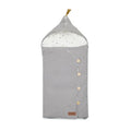 Sac de iarna cu gluga, Jane, Mims Plus, Pentru carucior si scoica auto, 88 x 43 cm, Inchidere cu nasturi si fermoar, Dim Grey