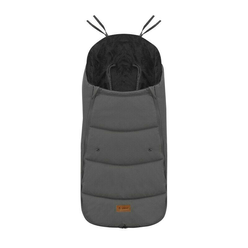 Sac de iarna, Jane, Dart, Pentru carucior, Universal, 13 x 45 x 93 cm, Material exterior hidrofug, Coal