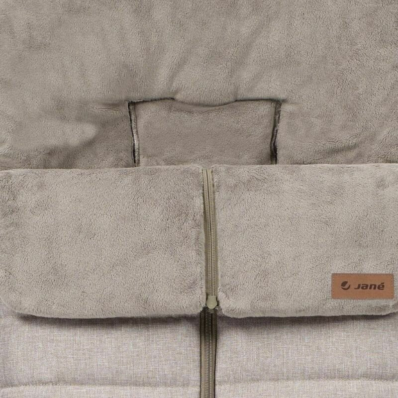 Sac de iarna, Jane, Nest, Pentru carucior, Universal, 95 x 46 cm, Material interior din fleece, Shadow