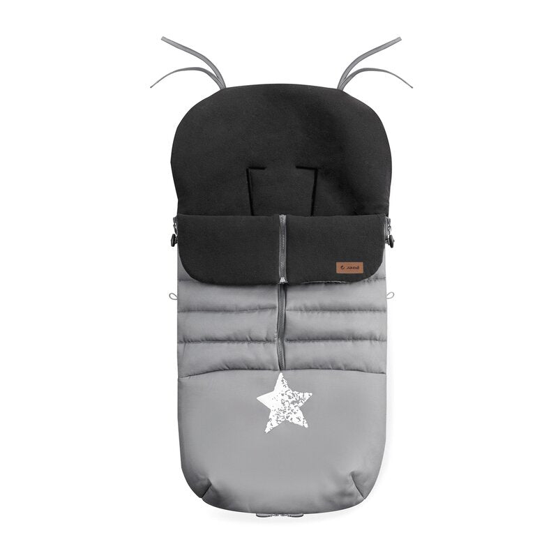 Sac de iarna, Jane, Nest, Pentru carucior, Universal, 95 x 46 cm, Material interior din fleece, Shadow