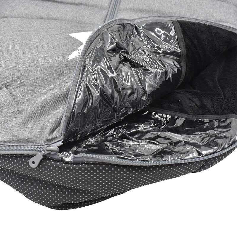 Sac de iarna, Jane, Nest, Pentru carucior, Universal, 95 x 46 cm, Material interior din fleece, Shadow