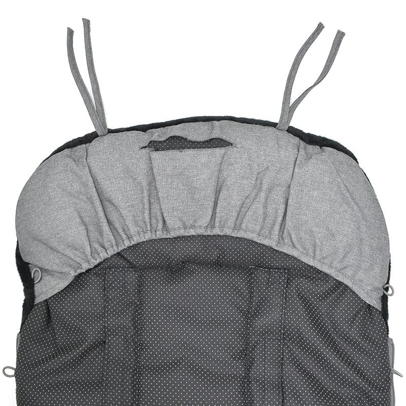 Sac de iarna, Jane, Nest, Pentru carucior, Universal, 95 x 46 cm, Material interior din fleece, Shadow