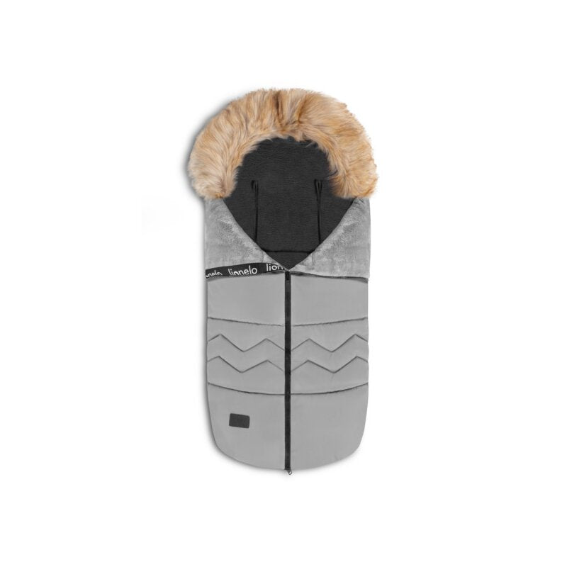 Sac de iarna, Lionelo, Frode, Pentru carucior, 90x45 cm, Impermeabil, Universal, Gri