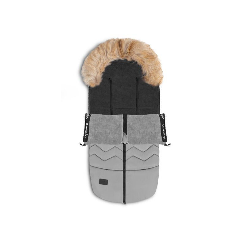 Sac de iarna, Lionelo, Frode, Pentru carucior, 90x45 cm, Impermeabil, Universal, Gri