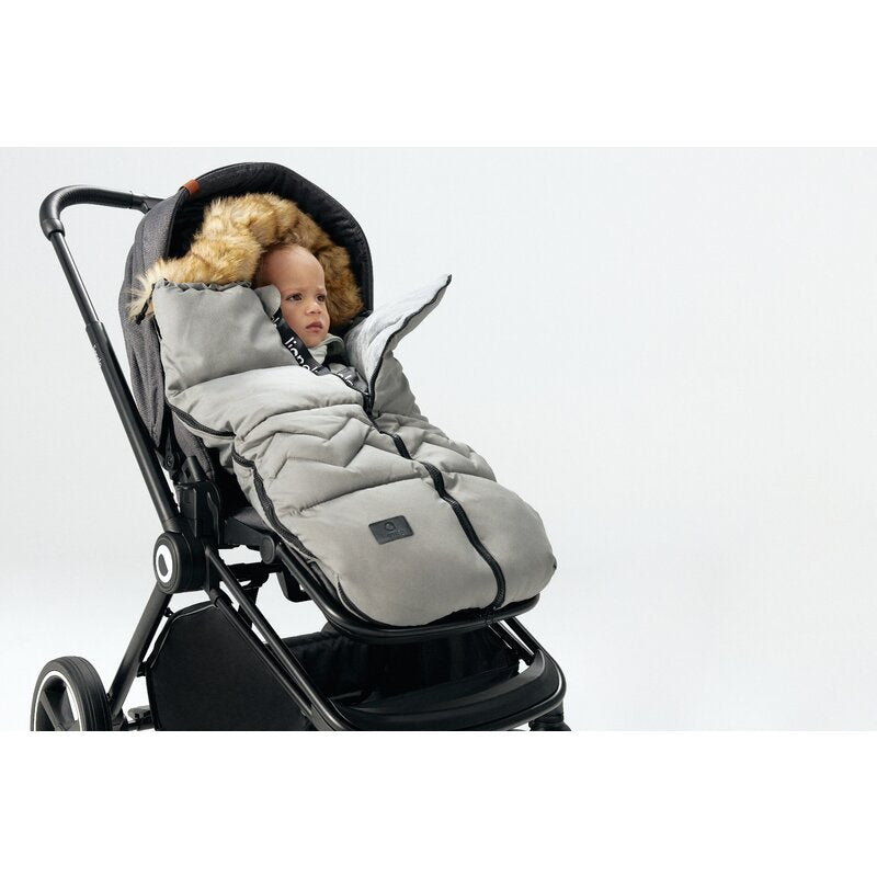 Sac de iarna, Lionelo, Frode, Pentru carucior, 90x45 cm, Impermeabil, Universal, Gri
