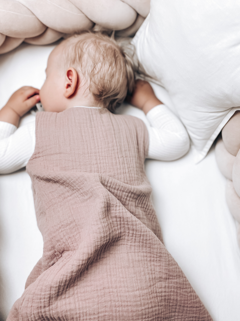 Sac de dormit muselină reversibil turcoaz Sleepee