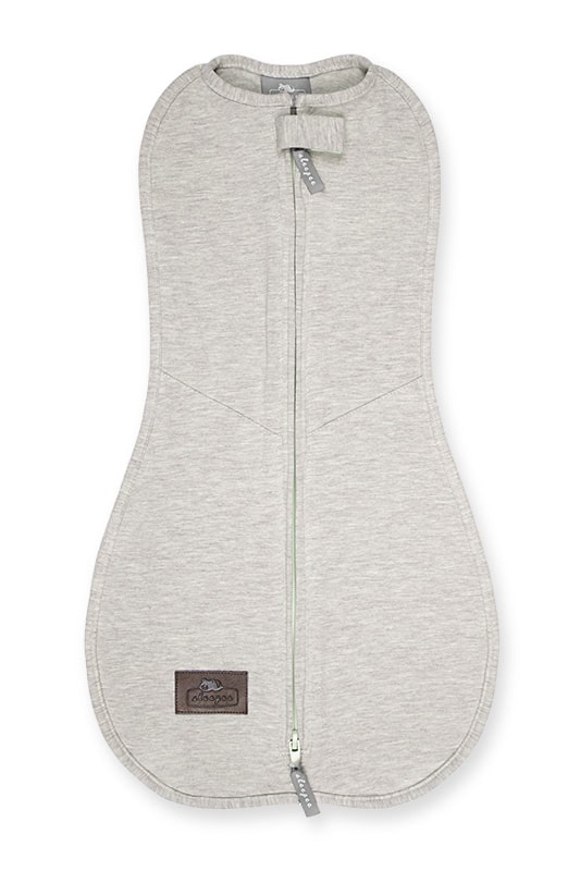 Saculet Swaddle Nou Nascut Sleepee First Step cu Caciulita, Bumbac 92% + Elastan, 3-6.5 kg, Bej