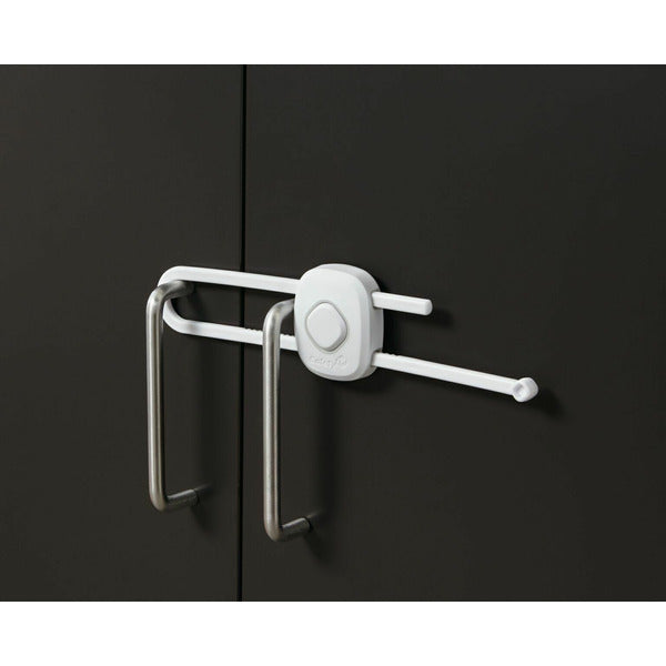 Incuietoare Dulap Culisanta Safety 1st Outsmart Protectie Copii Alba