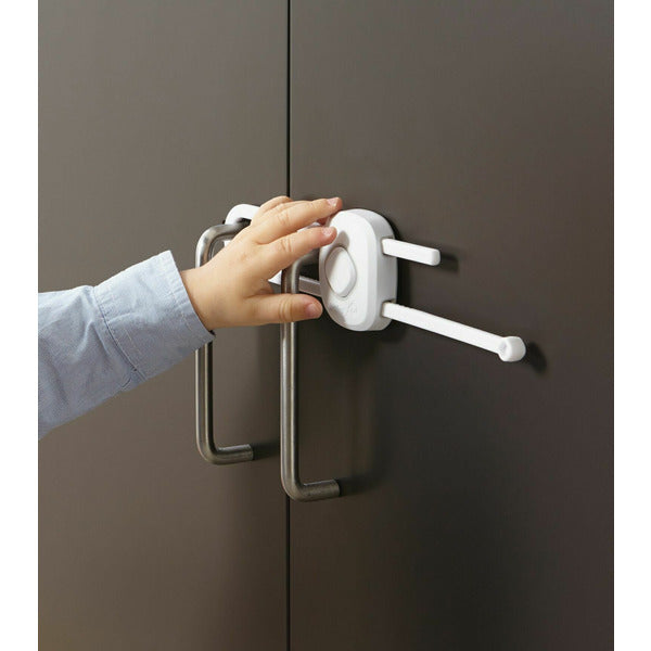 Incuietoare Dulap Culisanta Safety 1st Outsmart Protectie Copii Alba