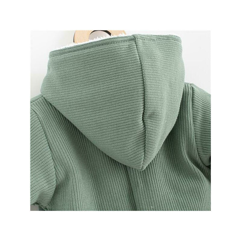 Salopeta de iarna New Baby Frosty 56, Menta – detaliu al glugii