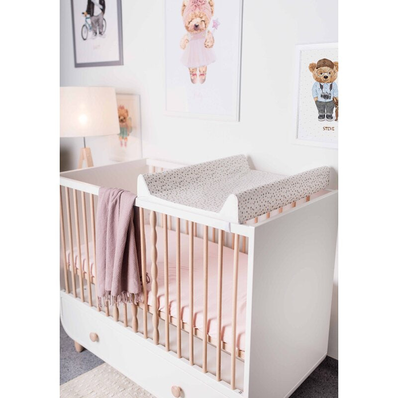 Saltea de infasat, Ceba Baby, Basic, 50x70 cm, Atasabila la patut, Fara BPA, 0 luni+, Spots