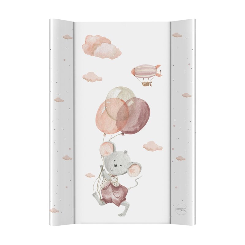 Saltea de infasat, Ceba Baby, Basic, 50x70 cm, Atasabila la patut, Fara BPA, 0 luni+, Mouse