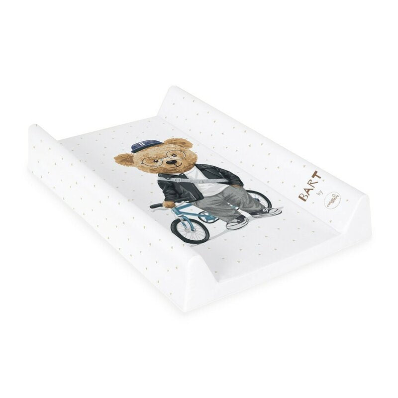 Saltea de infasat, Ceba Baby, Confort, 50x70 cm, Atasabila la patut, Fara BPA, 0 luni+, Fluffy Puffy Bart