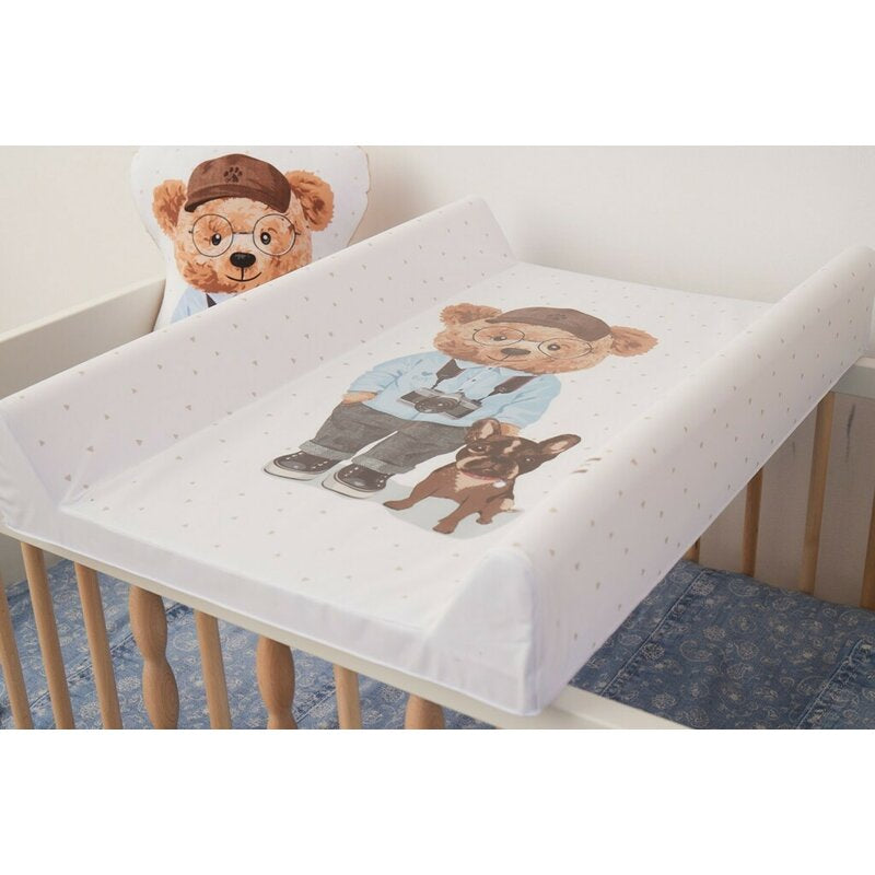 Saltea de infasat, Ceba Baby, Confort, 50x70 cm, Atasabila la patut, Fara BPA, 0 luni+, Fluffy Puffy Bart
